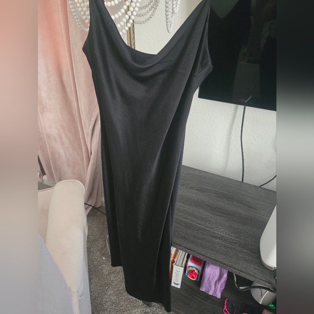 Express Classic Black Silk Dress